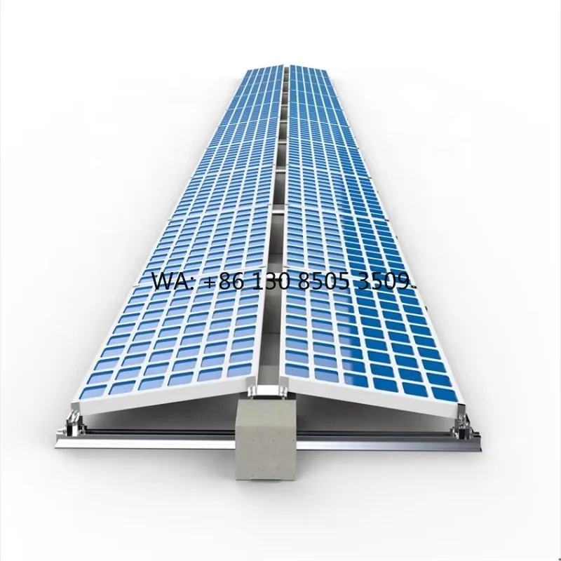 

Solar Panel Mounting Brackets East to West Ballast Mount Adjustable Angle Rack for Roof Installation for Solar Energy System
