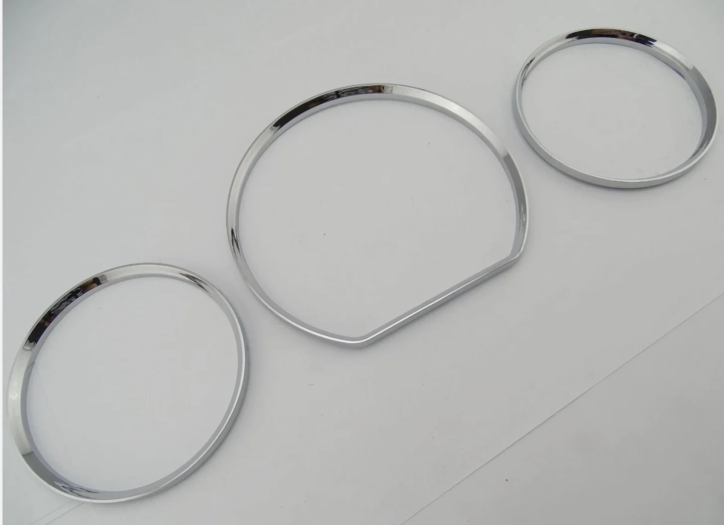 Cluster Dashboard Dial Gauge Rings CHROME For MERCEDES BENZ 00-02 W208 C208 00-02 W210 93-95 W202