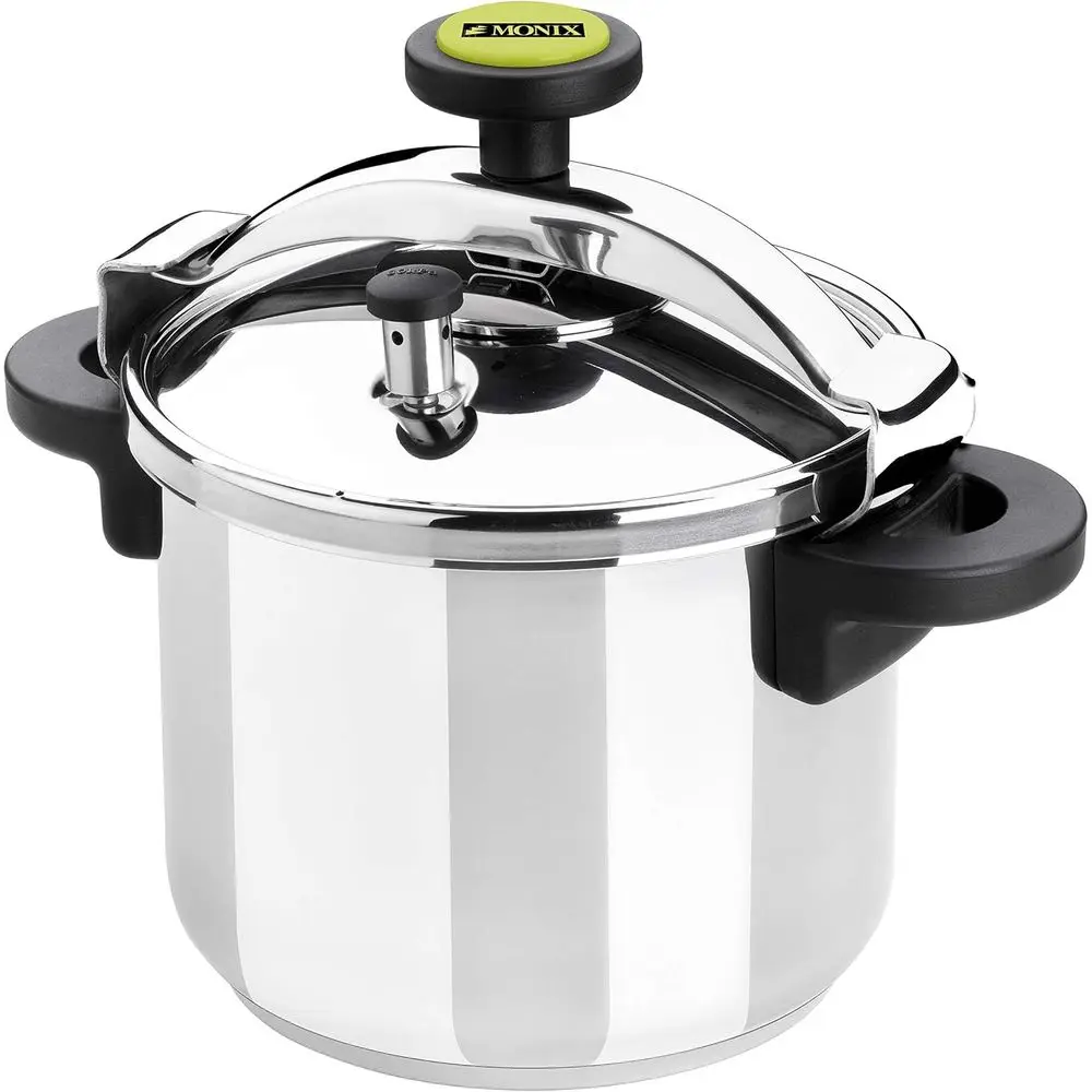 

10-Liter Stainless Steel Silver Pressure Cooker, 24 cm, Compatible with All Cookers Including Induction