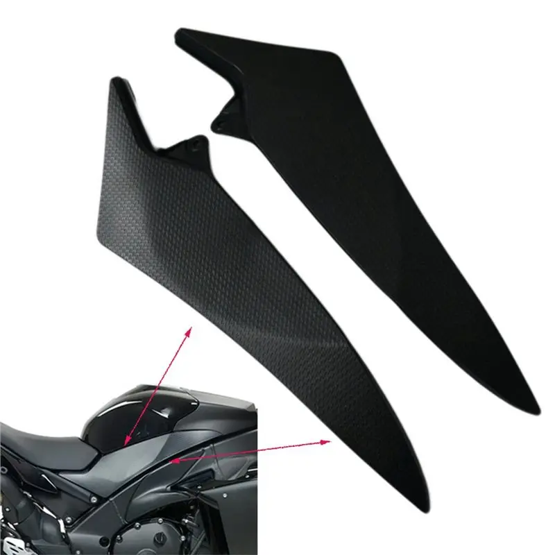 

Motorcycle For YZF R1 2009-2014 Gas Tank Side Trim Insert Cover Panel Fairing Cowl Parts Black