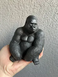 Cute Animal Orangutan Silicone Mold DIY Concrete Gypsum Tea Pet Desktop Orangutan Home Decoration Candle Mold