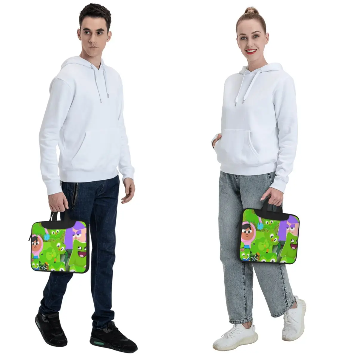 Duolingo Owl Duo Crossbody Laptop Bag Case Computer Bag 13 14 15.6 Inch Notebook Pouch for Lenovo