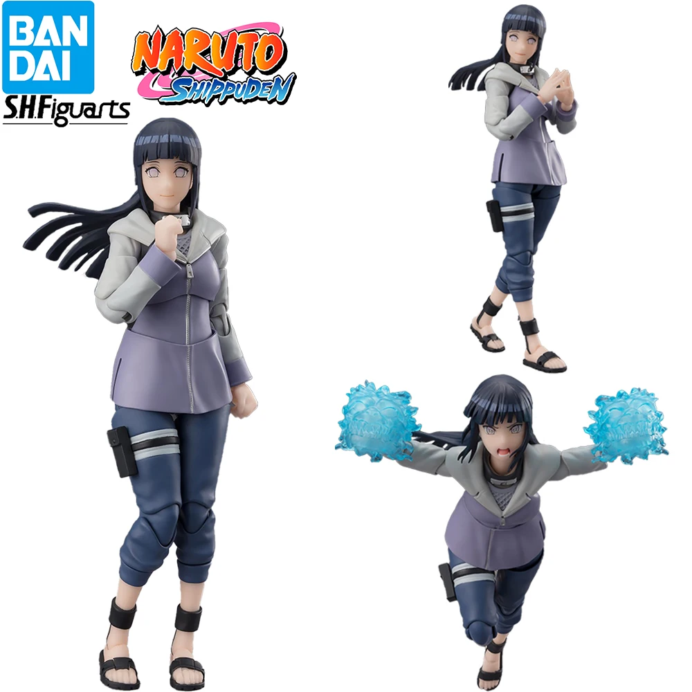 Pre Sale Original Genuine Bandai S.h.figuarts Naruto Hyuuga Hinata Virtuous Byakugan Anime Action Girls Figures Model Toys