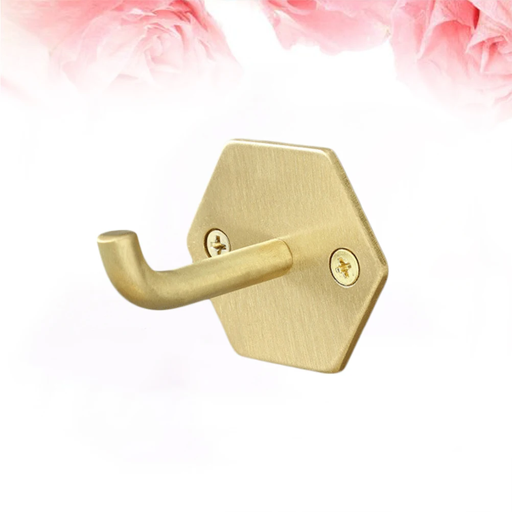 

Multifunctional Wall Hooks Durable Waterproof Brass Hangers Strong Rust Resistant Hooks For Home Bathroom Kitchen Modern Design