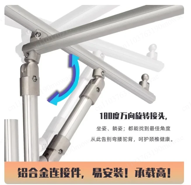 

Reinforced Cross-stitch Frame Bed, Aluminum Alloy Reinforced Adjustable Stitch Frame