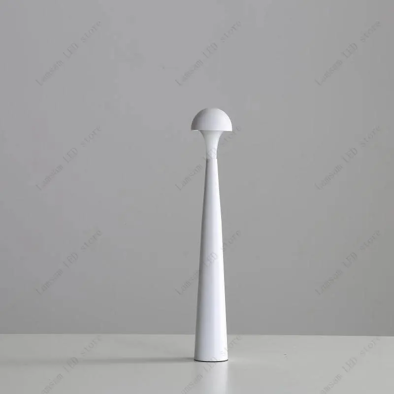 Lampu Jamur Jarum LED Lampu Meja Sensor Sentuh USB Isi Ulang Lampu Malam Tiga Warna Lampu Baca Jamur Enoki Tahan Lama