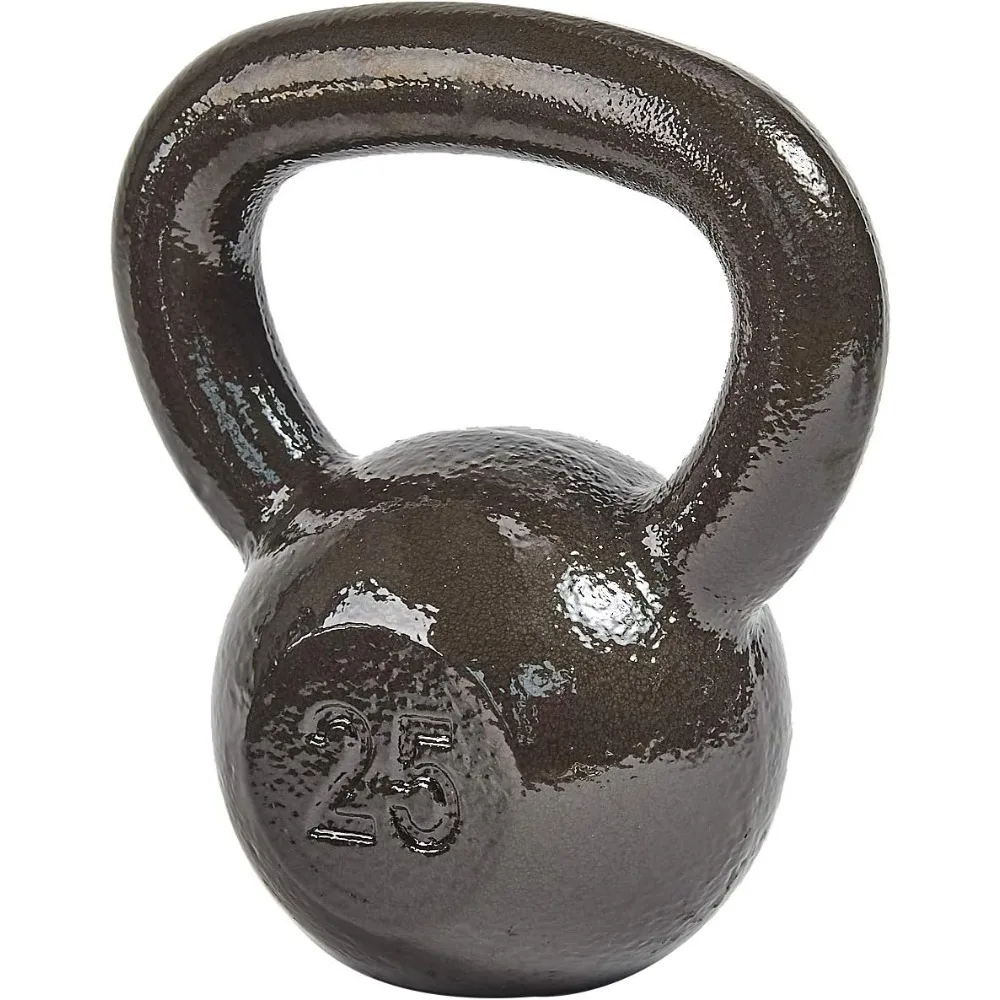 All-Purpose Solid Cast Iron Kettlebell, 25 Pounds