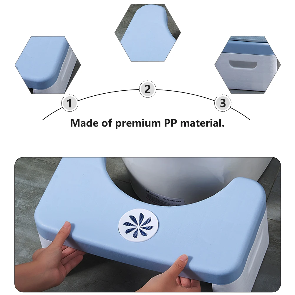 

Portable Kids Step Stool Bathroom Footstool Toilet Seat Stool Plastic Pp Material Easy Clean Compact Space Saving Non