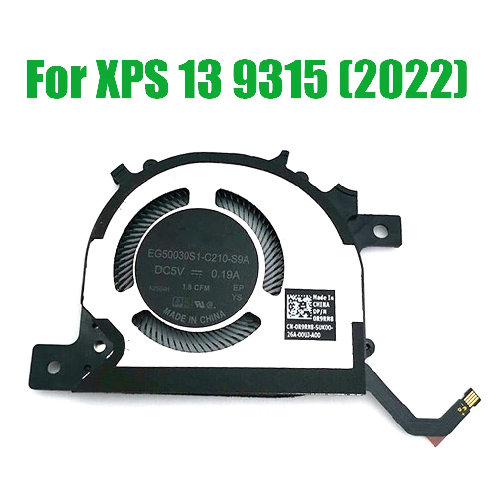 

Laptop CPU Fan For DELL For XPS 13 9315 (2022) 0R9RN8 R9RN8 EG50030S1-C210-S9A DC5V 0.19A