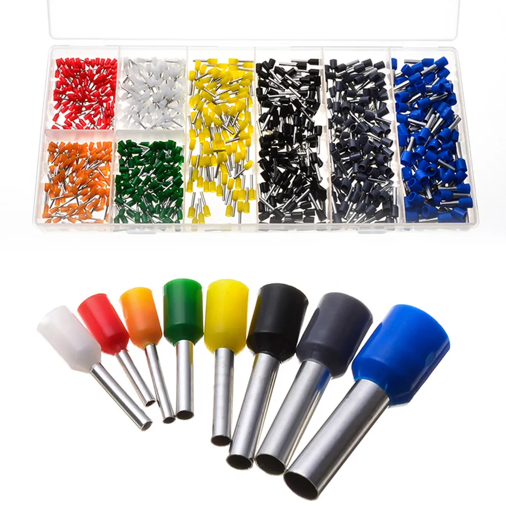 800Pcs Insulated Ferrule Crimp Connectors Assortment Terminal Kit Awg 22-10 Heat Shrink Waterproof Corrosion Resistant Marine