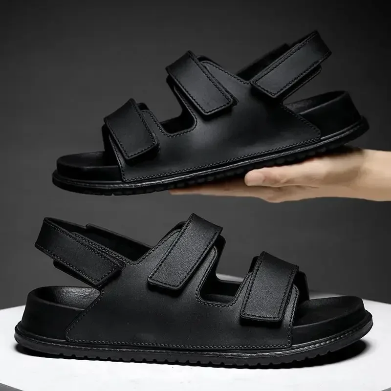 الصنادل الرجالية مضادة للانزلاق وخفيفة الوزن وناعمة وسريعة الجفاف ويمكن ارتداؤها على شبشب صيفي كاجوال كبير الحجم بلون واحد #6