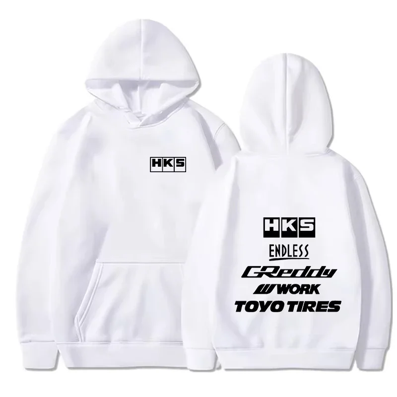 2026 Herren Mode Cooler Hoodie Japan JDM Modifiziertes Auto HKS ENDLESS Kapuzenpullover für Männer und Frauen Vintage Lässiger Sweatshirt Langarm-Pullover – Detail 8