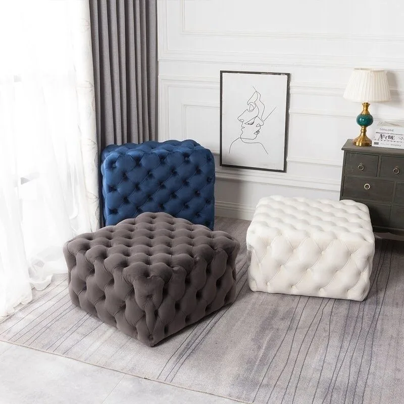 الفاخرة دواسة البراز غرفة المعيشة الحديثة مربع البراز بسيط مدخل قاعة تغيير الأحذية العثمانيين أريكة الجانب الديكور العثمانيين #5