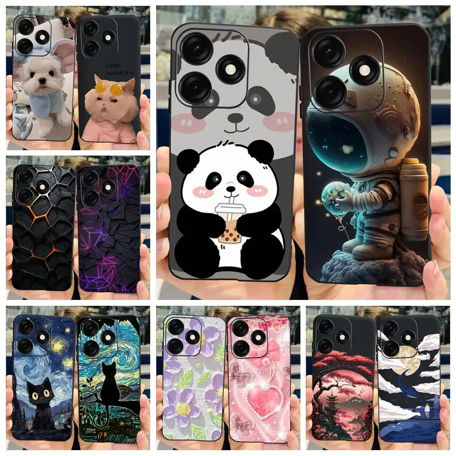 For Tecno Spark 20C Case BG7n BG7 Stylish Painted Cover Soft TPU Matte Phone Case For Tecno Spark 20 Pro Plus Spark20 20C Bumper