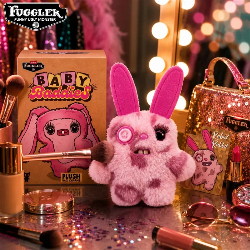 Original Fuggler Funny Ugly Teeth Monsters Plush Toys Blind Box Kawaii Fuggler Baddies Series Peluche Dolls Keychains Pendant view 5