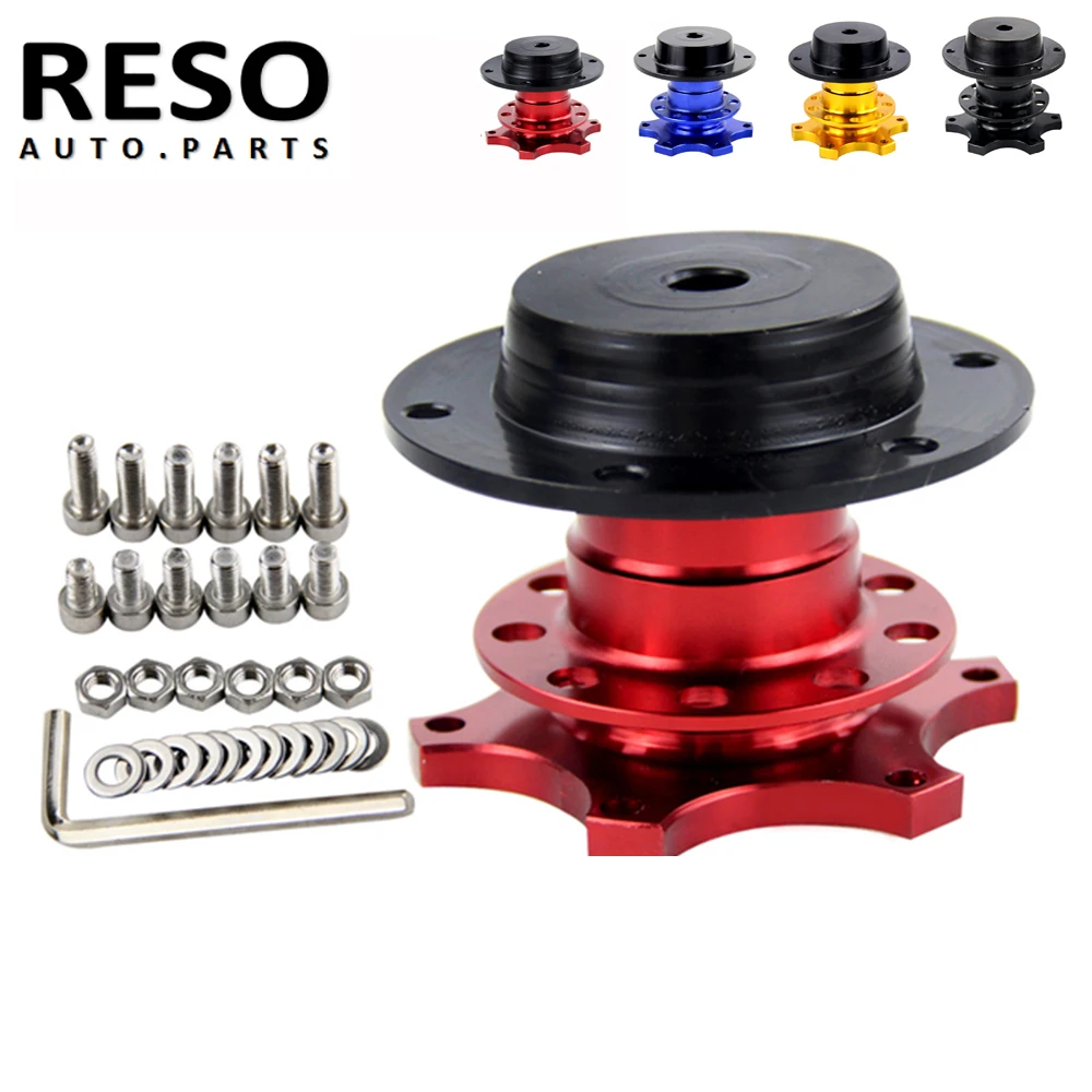 

Universal Steering Wheel Kit Wheel Hub Adapter Quick Release Hub Boss For 6 hole Steering Wheel Hub