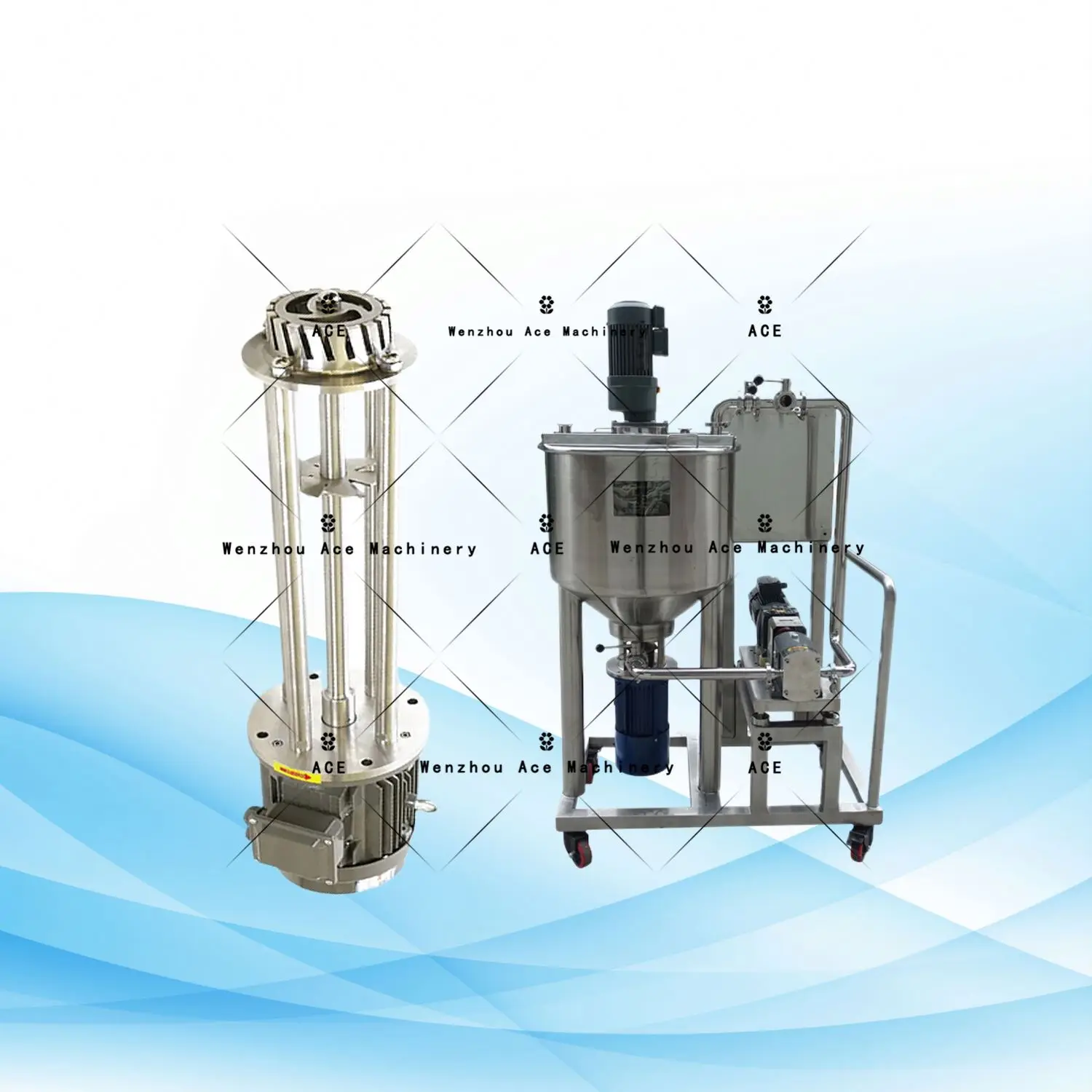 Ace Vacuum Emulsified Toothpaste Manufacturing Mechanical High Shear Homogenization Emulsification Equipment