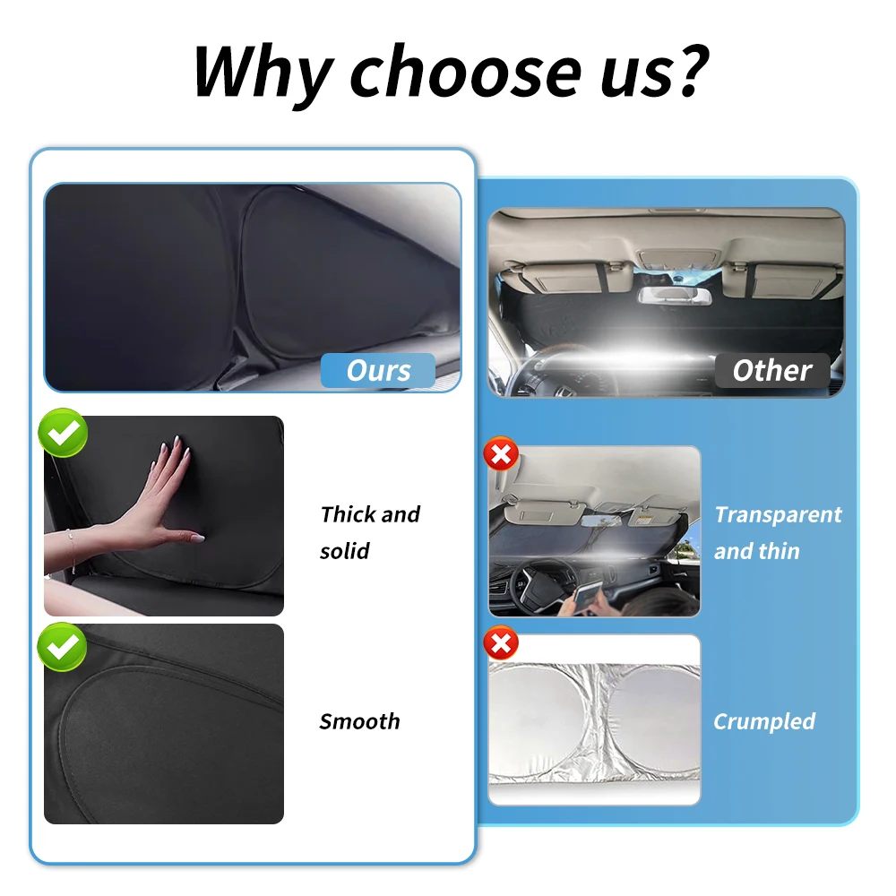 Front Windshield Curtain for Volkswagen Golf 7 VII Variant Wagon 2013 2014 2015 2016-2020 VW Custom Magnetic Car Window Sunshade