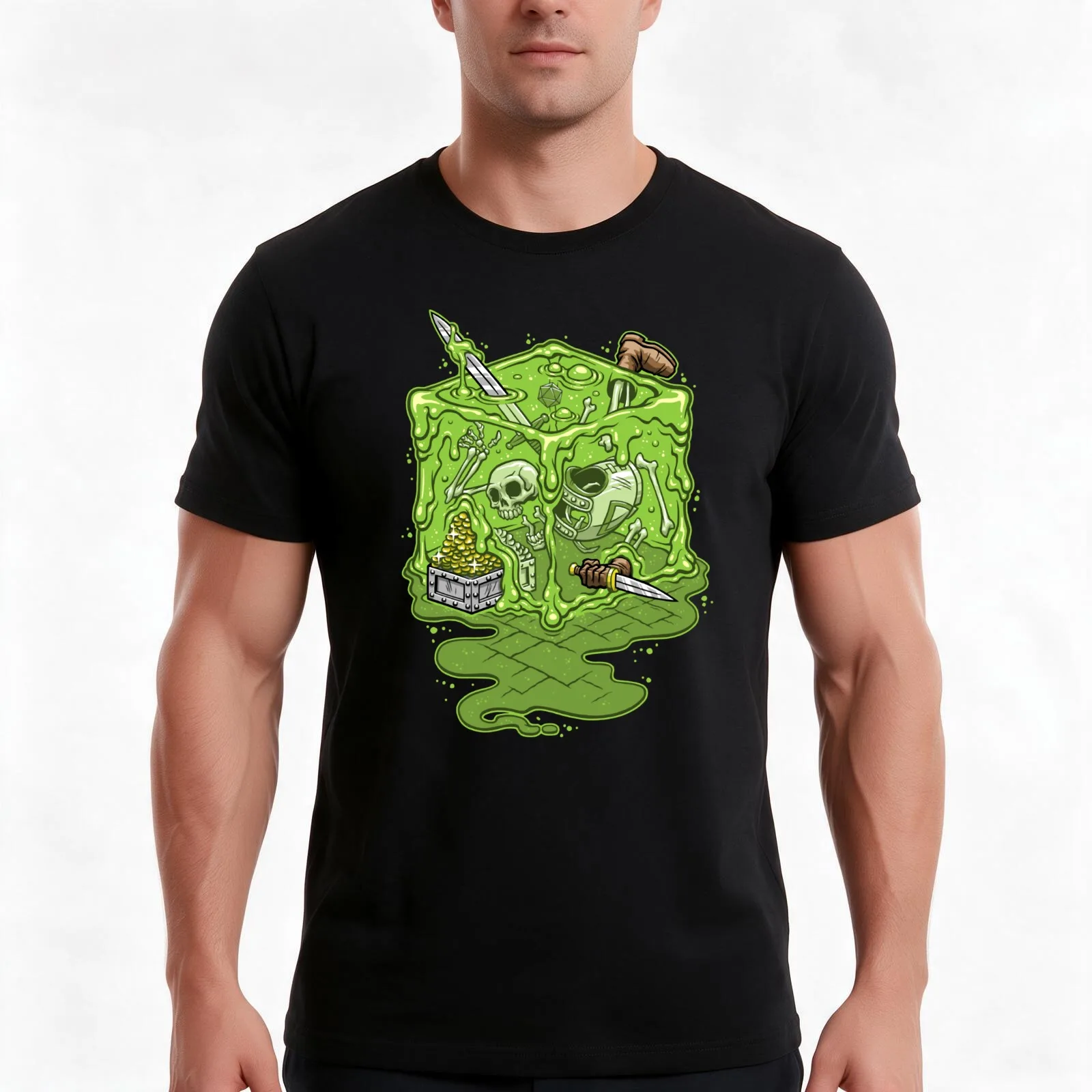 GELATINOUS CUBE! T-Shirt Summer Casual Cotton Tee Oversized Streetwear Tops Vintage Graphic Print Loose Fit Short Sleeve