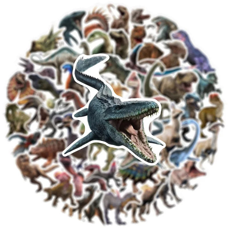 10/30/50PCS Dinosaurs Age Sticker Aesthetic PVC Children\'s Korean Stationery School Supplies Decoration Scrapbooking for Kids