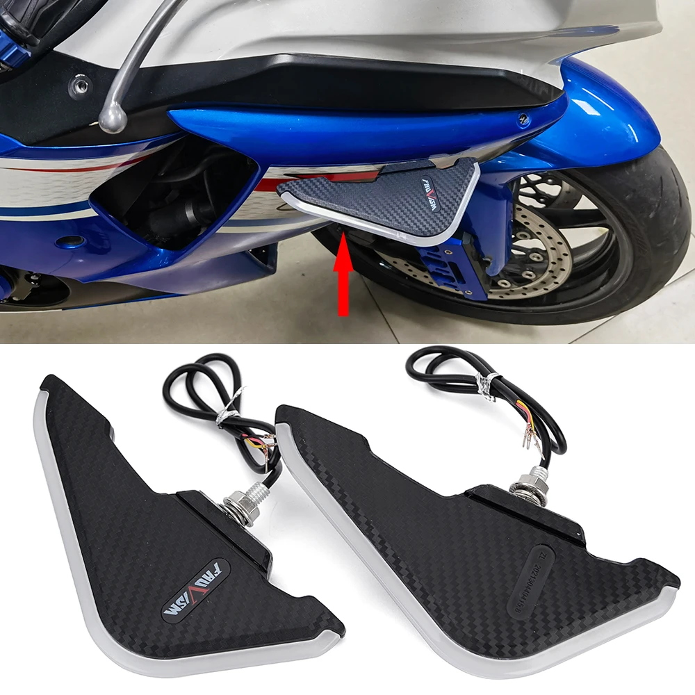 Front Fairing Aerodynamic Winglets Side Spoilers Decorative Dynamic Wing Kit for SUZUKI GSX-R600 750 1000 125 GSX-250R GSXS1000F