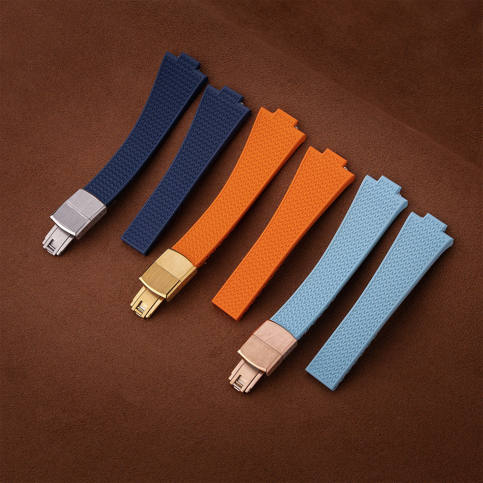 

Perfect Replacement For Tissot PRX 35/40 T1374007 A/410A FKM Rubber Watch Strap CTS Adjustable Design Quick Release Spring Bars