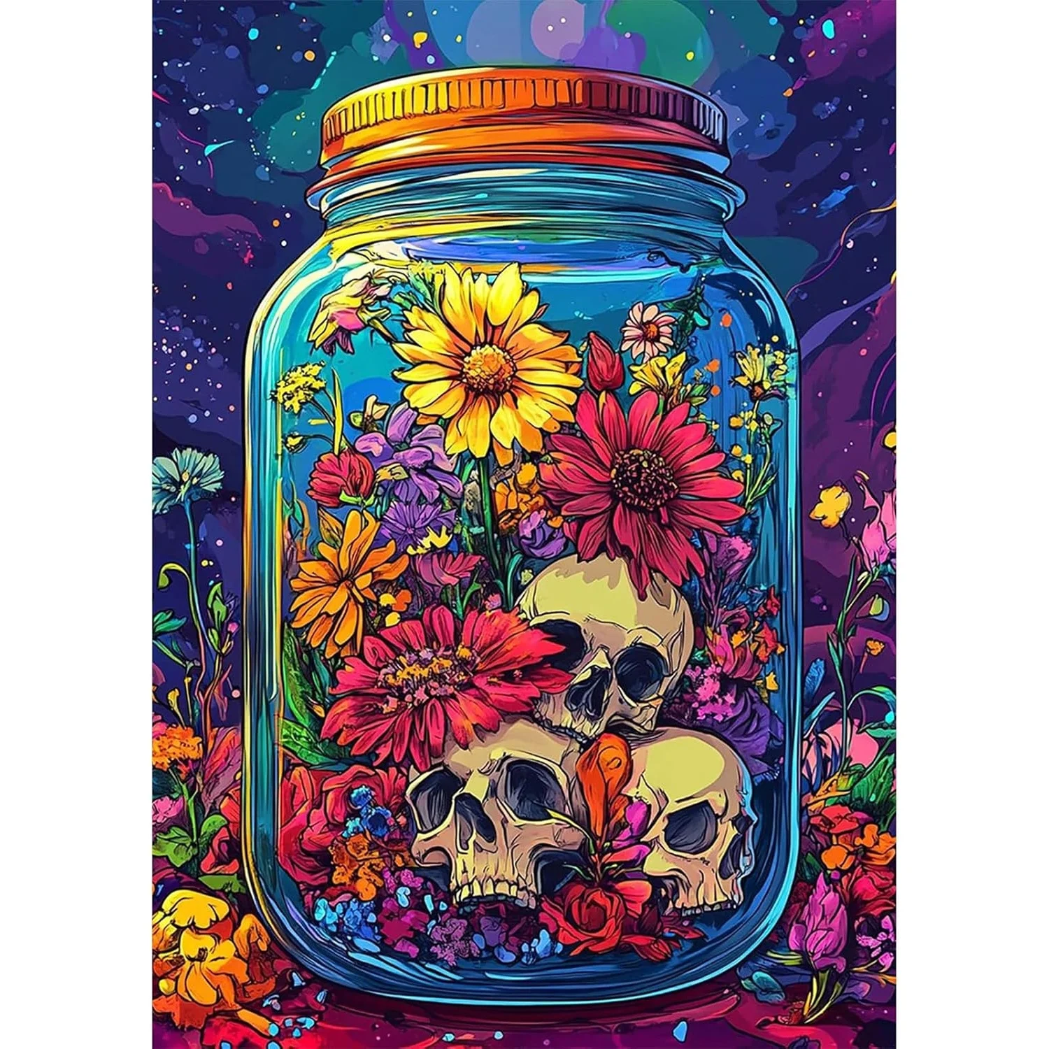 Resin Art For Beginner - Kit de Pintura de Diamantes Cuadrados