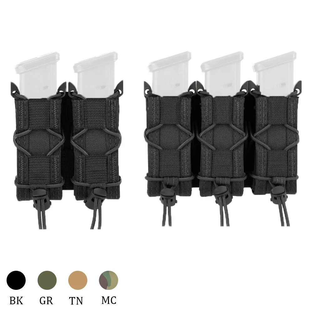 OPHIDIAN  9mm Magazine Pouch Double Triple Magazine Pouch Molle Open Magazine Pouch Suitable for 17 19