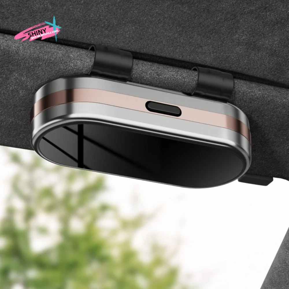 

Премиальный автомобильный футляр для очков на козырек с кнопочным механизмом, защитный бокс для очков, устойчивый, с защитой от царапин, органайзер для солнцезащитных очков в авто