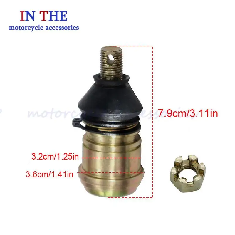 ملحق رأس كروي M12 ذو طرف قضيب ربط متقاطع لـ LT-Z250 YFM550 Raptor YFM700 Grizzly Bear EPS YFM700R
