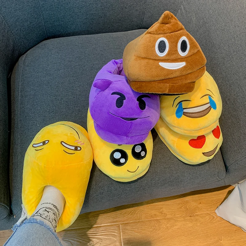 Indoor Slippers Warm Winter Home Fluffy New Fashion Men Women Bread Demon Soft Plush Shoes Unisex Cute Funny Christmas Gift