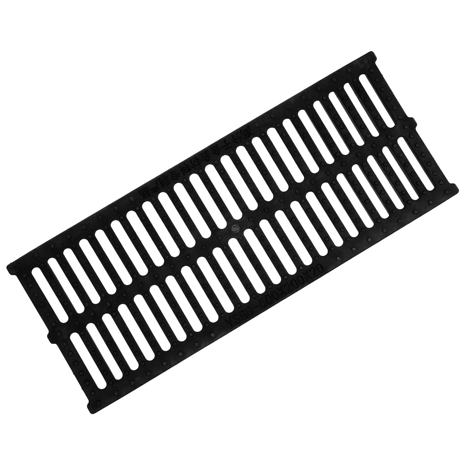 

Resin Manhole Cover Trench Drain Grate Prevent Debris Blockage Easy Maintenance Outdoor Sewer Accessory Drain Grate