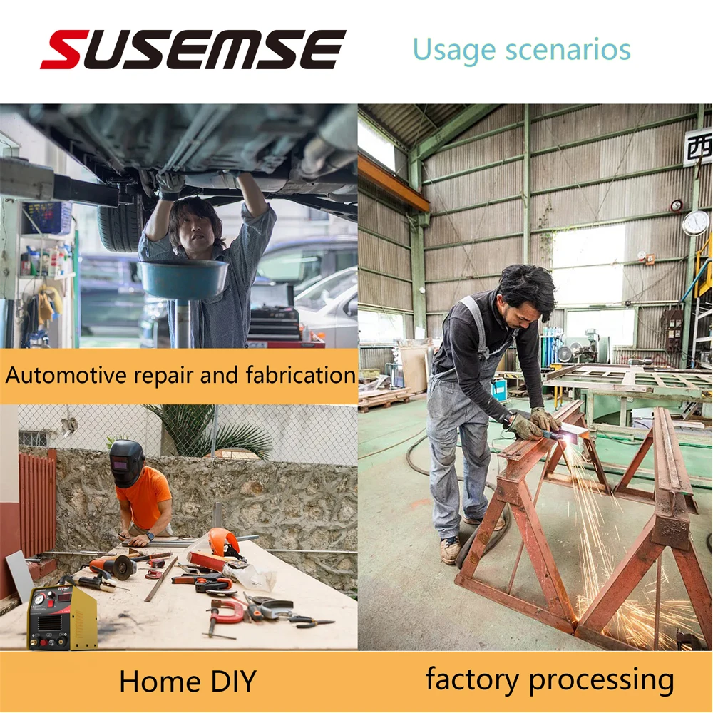 SUSEMSE-Machine de Découpe Plasma à Air Portable avec Accessoires, Coupe Propre pour Métal, Onduleur IGBT, 55P Amp HF, 12mm