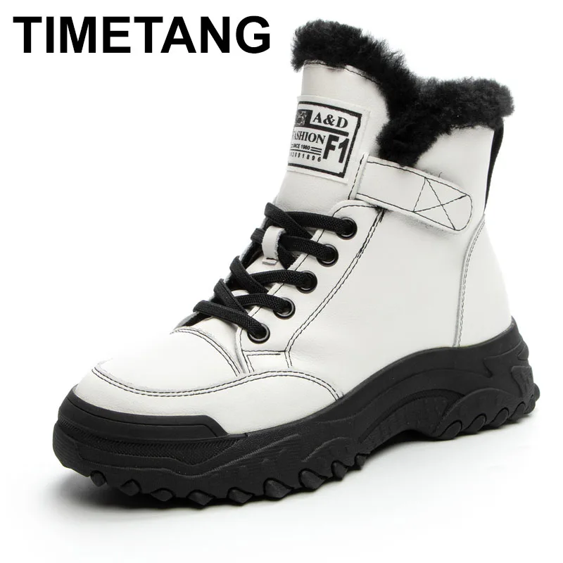 

2025 Winter Platform Shoes for Women Designer Luxury Sneakers Plush Sports Shoes Flats Snow Ankle Boots Tennis Female