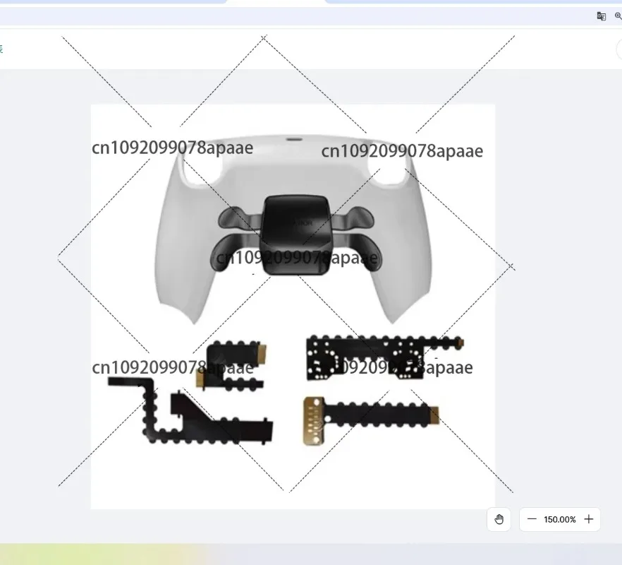 11223344PS5 مرفق الزر الخلفي لوحدة التحكم، مجاذيف النخبة القابلة للتخصيص، محول الماوس، وضع النار السريع، ملحقات الألعاب #1