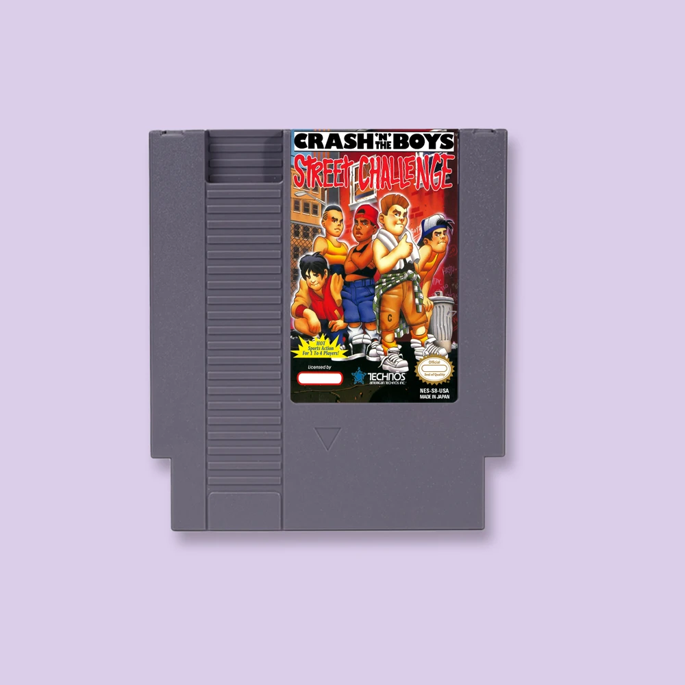 

Crash 'n the Boys Street Challenge Game Cartridge Action Game For NES 8Bit 72PIN Consoles Game Card