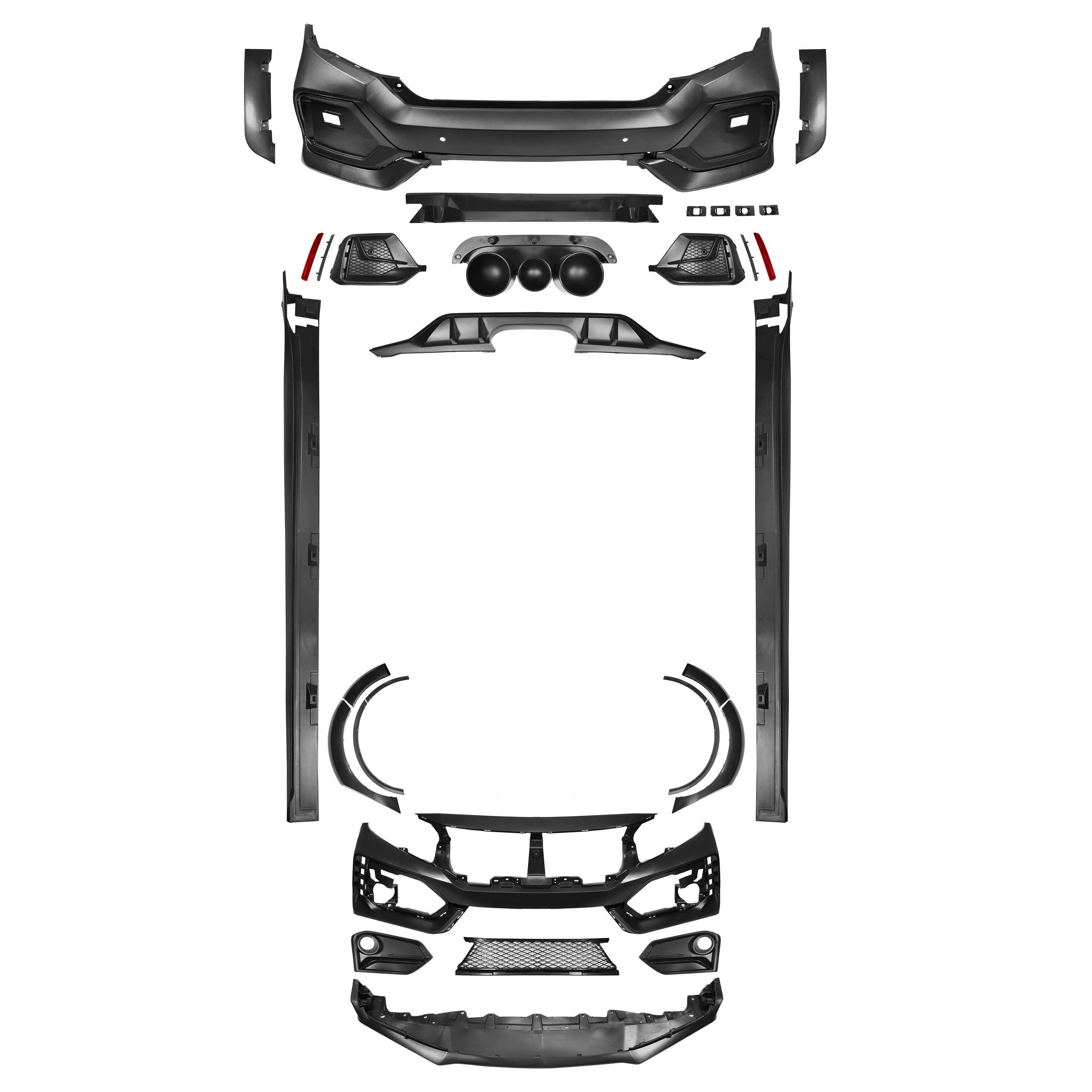 

For Civic 2016 Top Quality Fiberglass Material FD2 Type R Body Kit