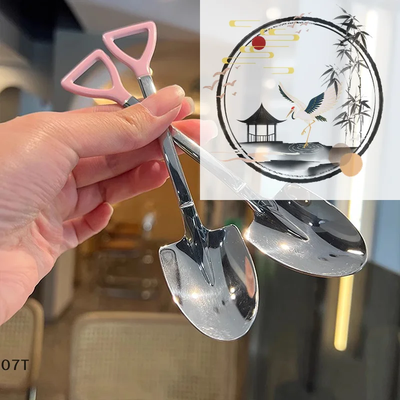 Stainless Steel Soup Spoon Deepen Large Capacity Spoon Silver Mirror Polished Flatware Soup Rice Home Kitchen Tableware