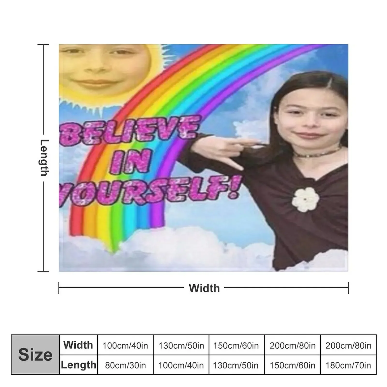 ICarly Believe in yourself design Throw Blanket for sofa Bed christmas decoration Blankets