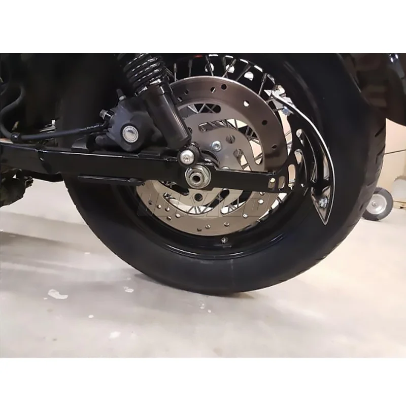 1” Axle Universal Motorcycle License Number Plate Holder Swingarm Mount Curved Vertical Bracket For Harley Honda Yamaha Suzuki