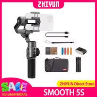ZHIYUN SMOOTH 5S Handheld Stabilizer 3-Axis Smartphone Gimbals Selfie Stick for iPhone 14/13 Pro Max Samsung Huawei Xiaomi