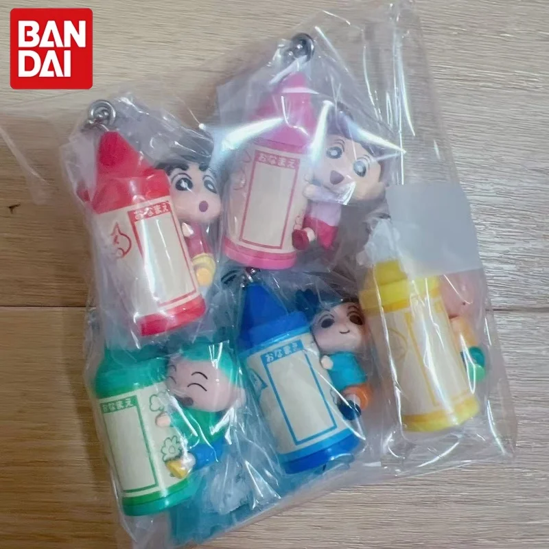 

Bandai Gashapon Crayon Shin Chan Crayon Shaped Figure Pendant Bag Hanging Decor Collectible Anime Figurine For Adult Collectors