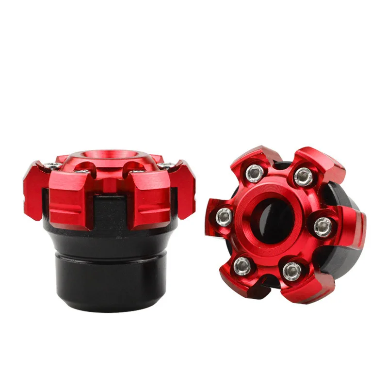 2Pc Motorcycle Front Rear Fork Wheel Crash Protector Modification Universal Accessorie Personality Shock Absorbe Anti-fall Block
