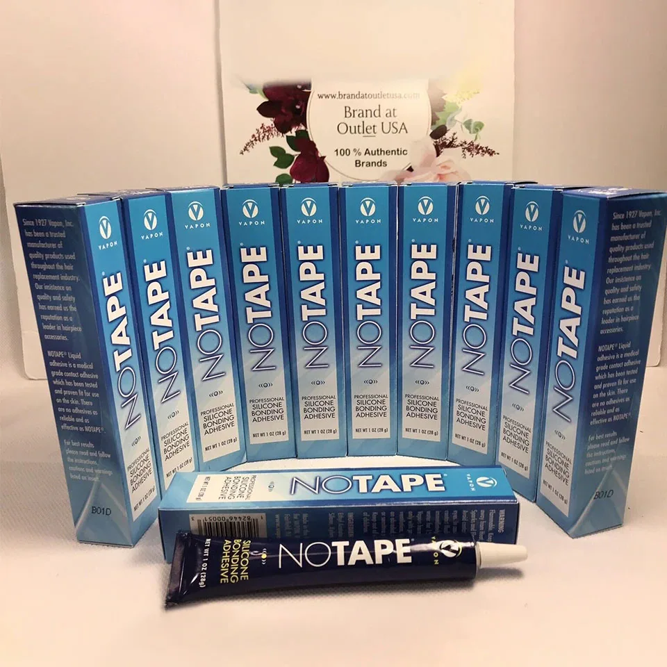 مواد لاصقة من السيليكون مقاومة للماء بدون شريط، غراء احترافي لأنظمة الشعر المستعار الدانتيل للرجال - مواد لاصقة سهلة الاستخدام