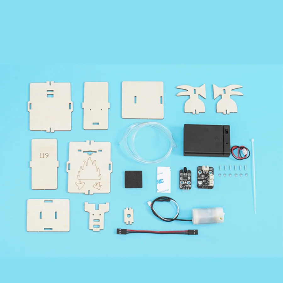 DIY التلقائي التعريفي طفاية حريق نموذج المراهقين ألعاب علمية تجميعها تجربة مجموعات المواد للأطفال التعليمية