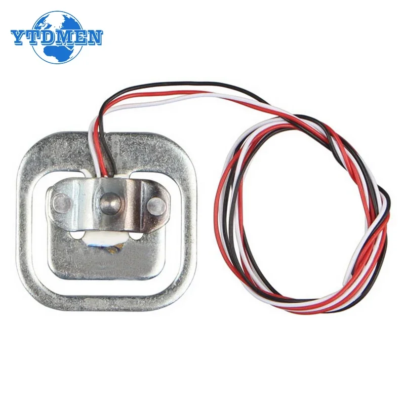 HX711 AD Module Body Load Cell Weighing Sensor Pressure Sensor + 4PCS 50kg Human Scale Load Cell Weight Sensors Measurement Tool
