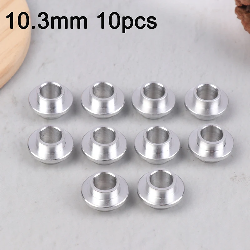 10Pcs 10.3MM Aluminium Skateboard Scooter Bearing Spacers Skate Wheel Replacement Bearing Bushing For Roller Skates Parts