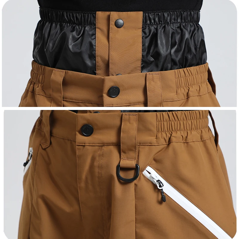 2025 ฤดูหนาวผู้หญิงกันน้ํากางเกงหิมะกีฬากลางแจ้ง Mountain Man เล่นสกีกางเกงรถจักรยานยนต์ Windproof หญิงสโนว์บอร์ดเสื้อผ้า