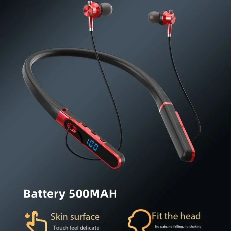 Auriculares intrauditivos con banda para el cuello, cascos con cancelación de ruido ENC de 60H de reproducción, IPX6, manos libres, inalámbricos por Bluetooth de alta fidelidad