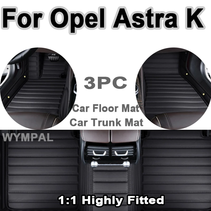 

Luxury Customized Artificial Leather Car Floor Mat For Opel Astra K 2016 2017 2018 2019 2020 Protect Your Vehicle's Interior